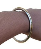 Stainless Steel Kara Sikh Bangle Brass Line Thin Bracelet Singh Khalsa Kada S19