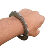 Sarbloh Chakri Kara Khalsa Mera Roop Hai Khaas Tooth Kada Sikh Singh Bangle S22