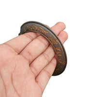 Sarbloh Chakri Kara Khalsa Mera Roop Hai Khaas Tooth Kada Sikh Singh Bangle S22