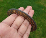 Sarbloh Chakri Kara Engraved Floral Design Punjabi Kada Sikh Singh Bangle S21