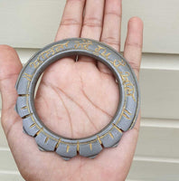 Sarbloh Chakri Kara Khalsa Mera Roop Hai Khaas Tooth Kada Sikh Singh Bangle S22