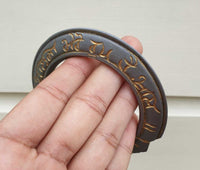 Sarbloh Chakri Kara Khalsa Mera Roop Hai Khaas Tooth Kada Sikh Singh Bangle S22