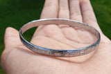 Chrome Plated Kara Satnam Waheguru Sikh Bangle Khalsa Smooth Singh Kaur Kada S24