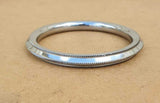 Stainless Steel Kara Sikh Bangle 3 Lines Ridged Edge Kada Singh Bracelet S26 NEW