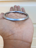 Sarbloh Sikh Kara Pure Iron One Edge Bangle Sikh Khalsa Kada Singh Bracelet DD21