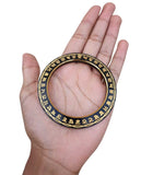 Sant Bhindranwale Kara Gurmukhi Kada Gold Black Alloy Sikh Singh Bangle L21 NEW