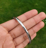 Stainless Steel Kara Smooth Round Sikh Bracelet Singh Kaur Khalsa Bangle DD22