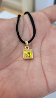 Ek Onkar Pendant Tiny Sikh Locket Punjabi Singh Gold Plated Amulet thread LL33