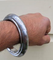 Sarbloh Kara Sikh Kada Kakaar Iron Smooth Karha Singh King Warrior Bangle EE16