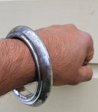 Sarbloh Kara Sikh Kada Kakaar Iron Smooth Karha Singh King Warrior Bangle EE16