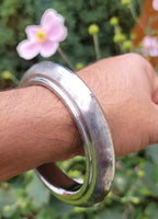 Sarbloh Kara Sikh Kada Kakaar Iron Smooth Karha Singh King Warrior Bangle EE16