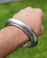 Sarbloh Kara Sikh Kada Kakaar Iron Smooth Karha Singh King Warrior Bangle EE16