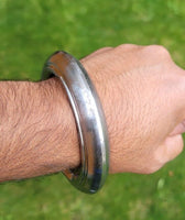 Sarbloh Kara Sikh Kada Kakaar Iron Smooth Karha Singh King Warrior Bangle EE16