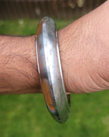 Sarbloh Kara Sikh Kada Kakaar Iron Smooth Karha Singh King Warrior Bangle EE16