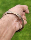 Antique Copper Tone Kara Hindu Bangle Om Namo Shivay Kada Healing Bracelet BB21