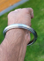 Sarbloh Kara Sikh Kada Kakaar Iron Lines Karha Singh King Loha Dori Bangle BB24