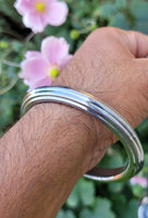 Sarbloh Kara Sikh Kada Kakaar Iron Lines Karha Singh King Loha Dori Bangle BB24