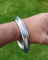 Sarbloh Kara Sikh Kada Kakaar Iron Chakri Karha Singh King Loha UFO Bangle BB26