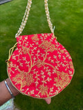 Wedding Potli Designer Silk Women Girls Purse Ethnic Indian Bride Bag Embroidery