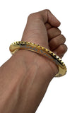 Sidhu Moosewala Kara Legends Never Die Tooth Kada Gold Silver Plated Bangle OF8