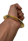 Sidhu Moosewala Kara Legends Never Die Tooth Kada Gold Silver Plated Bangle OF8