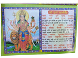 Sri Durga Chalisa Bindeshwari Yantra Poojan Vidhi Aarti in Hindi Devnagri Lipi Hindu Book Good Luck Prayers Evil Eye Protection Shield B72