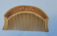 Sikh Comb Wooden Kanga Singh Kaur Kakar Khalsa 1 of 5 Ks Khanda engraved PP3 New