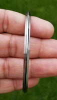 Sikh kara stainless steel thin lines design singh kaur kada khalsa new bangle i4