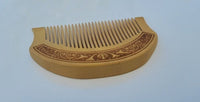 Sikh Comb Wooden Kanga Singh Kaur Kakar Khalsa 1 of 5 Ks Khanda engraved PP3 New