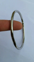 Stainless Steel Stunning Round Smooth Sikh Singh Kaur Kara Punjabi Kada Kakar H1