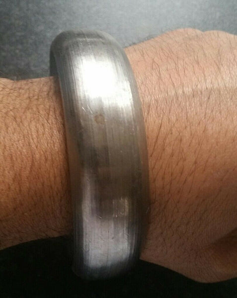 Stylish SARBLOH Pure Iron Steel Smooth Sikh Khalsa Taksali Kara KADA Bangle D4