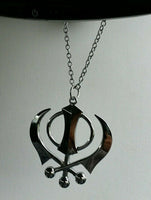 Large Stainless Steel Punjabi Sikh Large Khanda Pendant Car Mirror Hanging P1