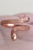 Sadhguru Copper snake ring handmade cobra fashion adjustable boho hindu ring h19