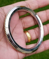 Sikh kara stainless steel twisted brass wire rope edge kada singh kaur bangle v5