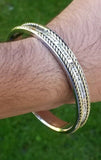 Sikh kara stainless steel mool mantar smooth singh kaur gurbani kada bangle u5