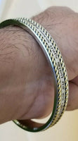 Sikh kara stainless steel mool mantar smooth singh kaur gurbani kada bangle u5