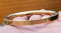 Brass kara singh kaur bangle khalsa punjabi smooth flat sikh hindu kada p8 gift