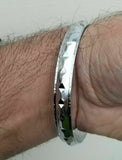 Stunning Diamond Cut chrome plated Iron Sikh Singh Khalsa Kara Kada Bangle G13