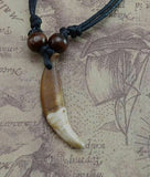 Authentic wolf tooth pendant tribal evil eye nazar protection witcher necklace A