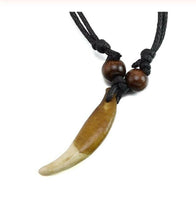 Authentic wolf tooth pendant tribal evil eye nazar protection witcher necklace A