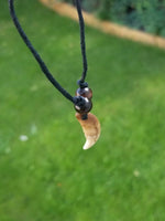 Authentic wolf tooth pendant tribal evil eye nazar protection witcher necklace A