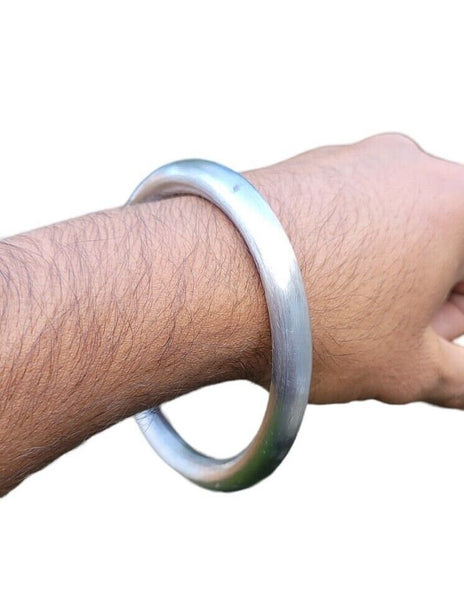 Sarbloh Kara Sikh Kada Kakaar Iron Round Karha Singh King Loha Bangle BB28 New