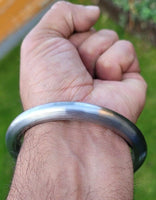 Sarbloh Kara Sikh Kada Kakaar Iron Round Karha Singh King Loha Bangle BB28 New