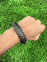 Sarbloh Kara Black Bangle Pure Iron Sikh Dori Kada Heavy Singh Kaur Khalsa OF1