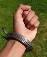 Sarbloh Kara Iron Sikh Warrior Spikes Kada Sher Panja Bangle Singh Kaur Khalsa S