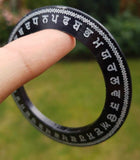 Sant Bhindranwale Kara Gurmukhi Black White Sarbloh Kada Sikh Singh Bangle G21