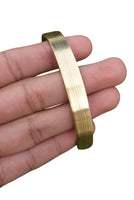 Brass Kara 22ct gold look Sikh Chunky Kada Adjustable Bangle Hindu Bracelet Z15