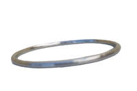 Stainless Steel Kara Silver Tone Thin Sikh Singh Kaur Khalsa Round Bangle Y11