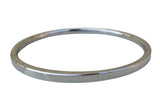 Stainless Steel Kara Singh Kaur Bangle Khalsa Punjabi Smooth Flat Thin Kada Y12