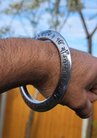 Mool mantar sarbloh kara bangle singh kaur khalsa chakri kada sikh iron kada c17